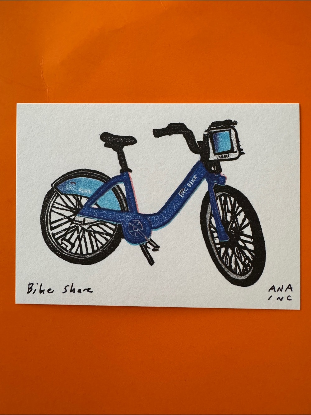 Anastasia Inciardi Bike Share Mini Print